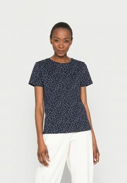 TOM TAILOR Print T-shirt - Navy Dot Design