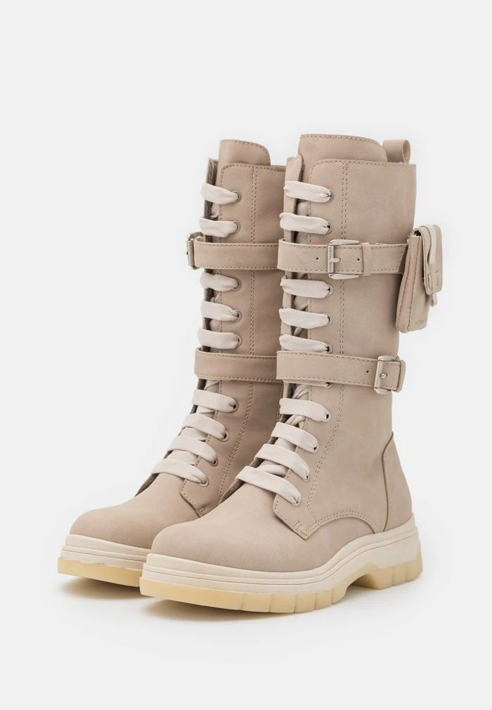 TOM TAILOR Lace-up Boots - Cream 5 TOM TAILOR Lace-up Boots - Cream - Image 3