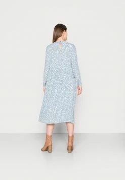 TOM TAILOR PRINTED CREPE MIDI DRESS - Day Dress - Blue Dotted Design -TOM TAILOR online store 542ff9aa77e9449db5f98b896498fa0d