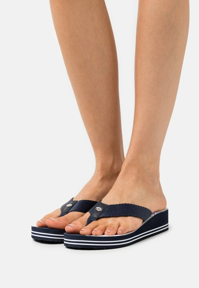TOM TAILOR T-bar Sandals - Navy 3 TOM TAILOR T-bar Sandals - Navy