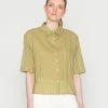 TOM TAILOR BLOUSE TONAL STRIPE MIX - Blouse - Moderate Olive -TOM TAILOR online store 556c5691a4774d90a43800759c434dec