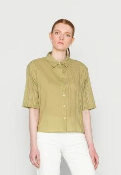 TOM TAILOR BLOUSE TONAL STRIPE MIX - Blouse - Moderate Olive