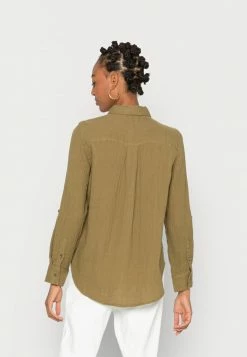 TOM TAILOR BLOUSE SOLID CRINKLE - Blouse - Strong Olive 9 TOM TAILOR BLOUSE SOLID CRINKLE - Blouse - Strong Olive -TOM TAILOR online store 5586b06d541745dbaafb619e26b40f04