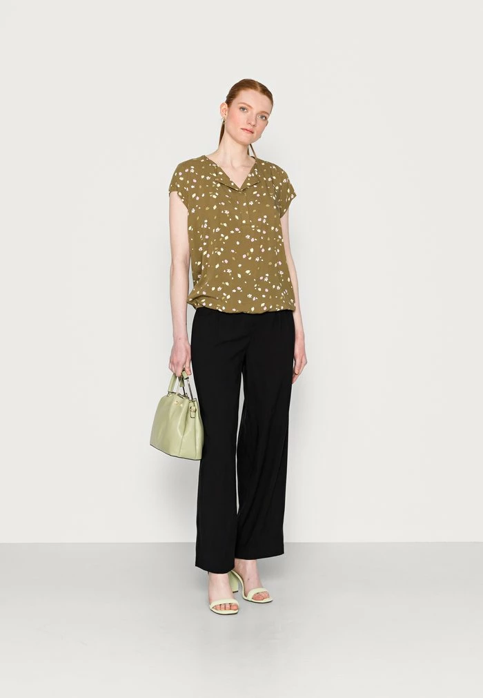 TOM TAILOR Blouse - Blouse - Olive Small Floral Design 4 TOM TAILOR Blouse - Blouse - Olive Small Floral Design - Image 2