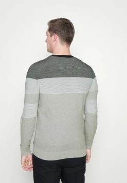 TOM TAILOR STRUCTURED - Jumper - Blue Grey Structured Stripe -TOM TAILOR online store 55e12faf05884bfcbc5e20718fb2bade