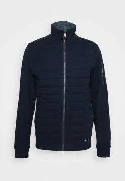 TOM TAILOR STRUCTURED STAND UP JACKET - Zip-up Sweatshirt - Sky Captain Blue -TOM TAILOR online store 564b361211a345b8a4b672edce4949f9