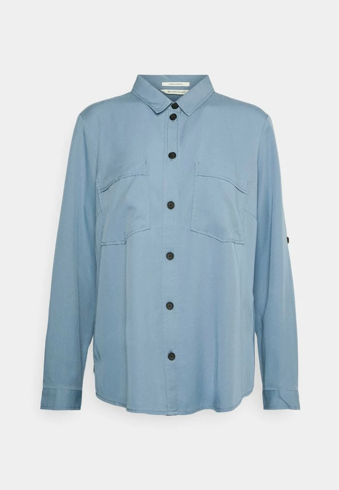 TOM TAILOR BLOUSE - Button-down Blouse - Faded Denim Blue 3 TOM TAILOR BLOUSE - Button-down Blouse - Faded Denim Blue