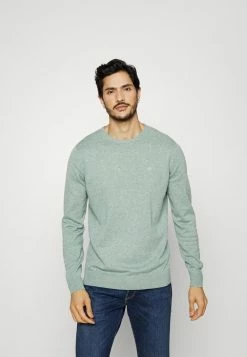 TOM TAILOR BASIC - Jumper - Dark Smoke Green Melange