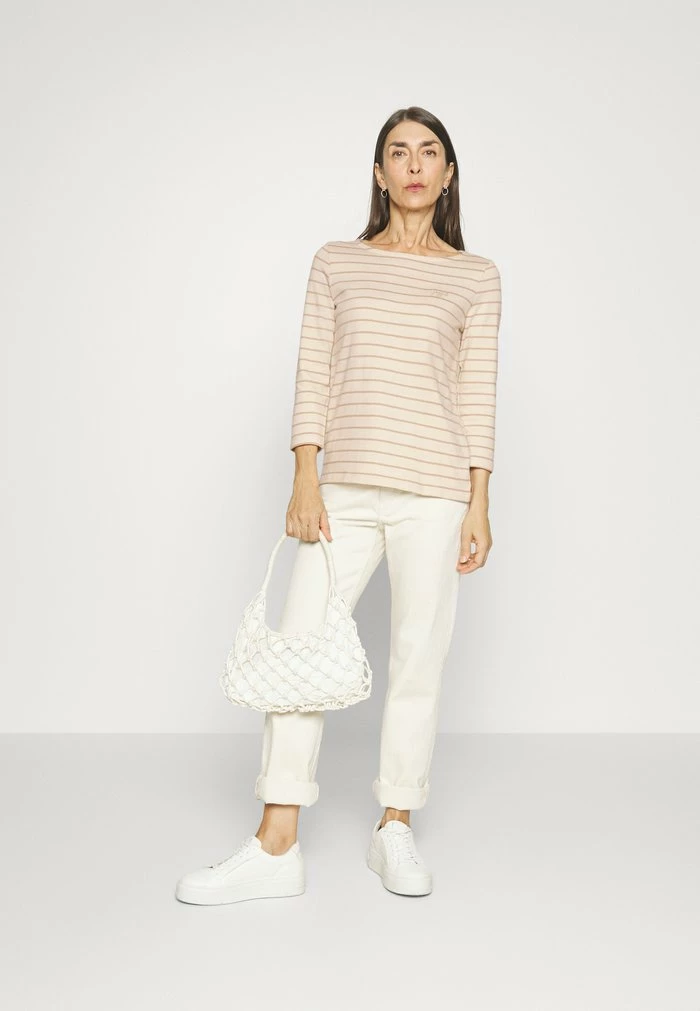 TOM TAILOR CREW NECK - Long Sleeved Top - Cream Beige 4 TOM TAILOR CREW NECK - Long Sleeved Top - Cream Beige - Image 2