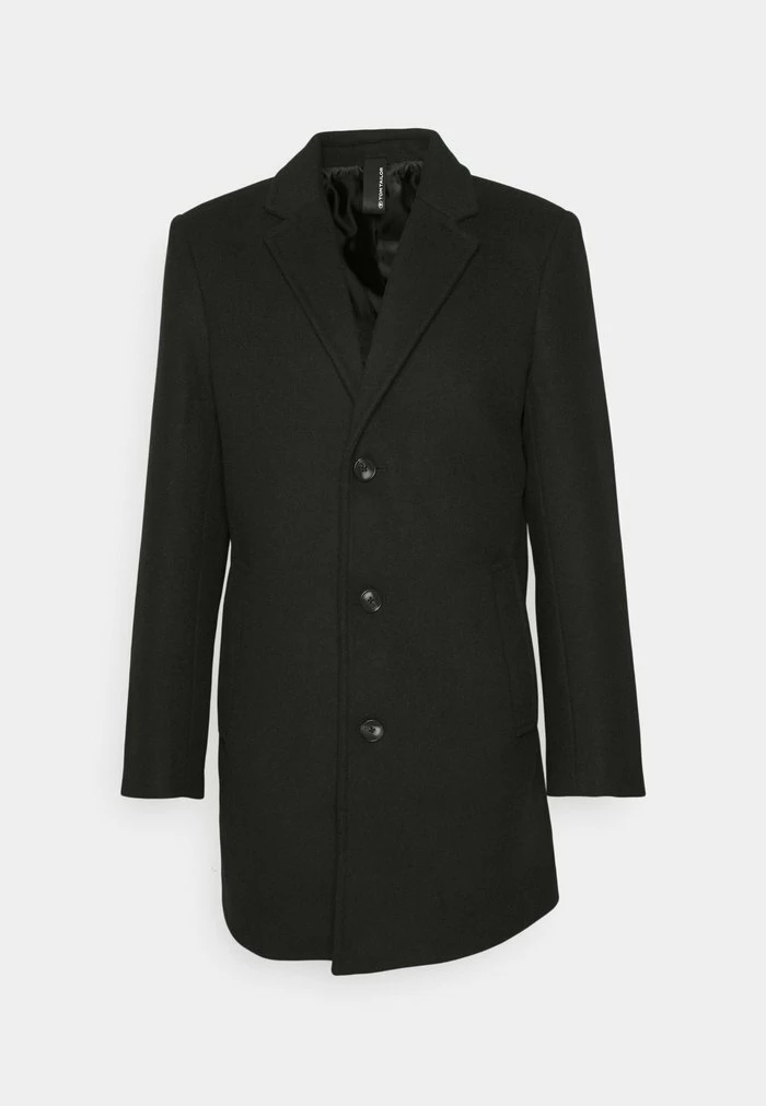 TOM TAILOR 3 BUTTON COAT - Classic Coat - Black 5 TOM TAILOR 3 BUTTON COAT - Classic Coat - Black - Image 4