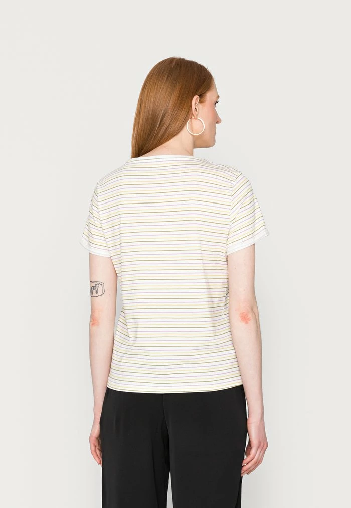 TOM TAILOR CREW NECK - Print T-shirt - Multicolor Stripe 5 TOM TAILOR CREW NECK - Print T-shirt - Multicolor Stripe - Image 3