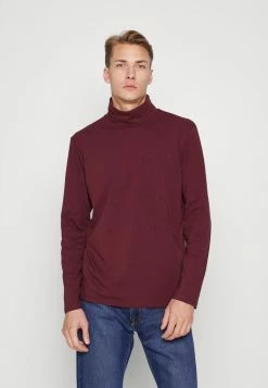 TOM TAILOR BASIC - Long Sleeved Top - Decadent Bordeaux