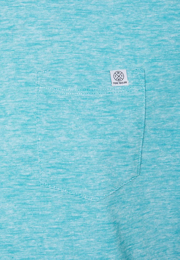 TOM TAILOR FINELINER WITH POCKET - Basic T-shirt - Teal 9 TOM TAILOR FINELINER WITH POCKET - Basic T-shirt - Teal - Image 7