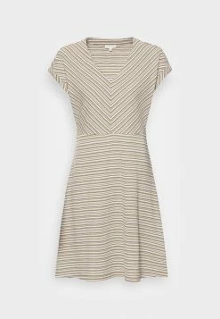 TOM TAILOR COLORFUL DRESS - Day Dress - Olive Green Structure -TOM TAILOR online store 58a25b5e2f854d3387dd1ee95e515d15