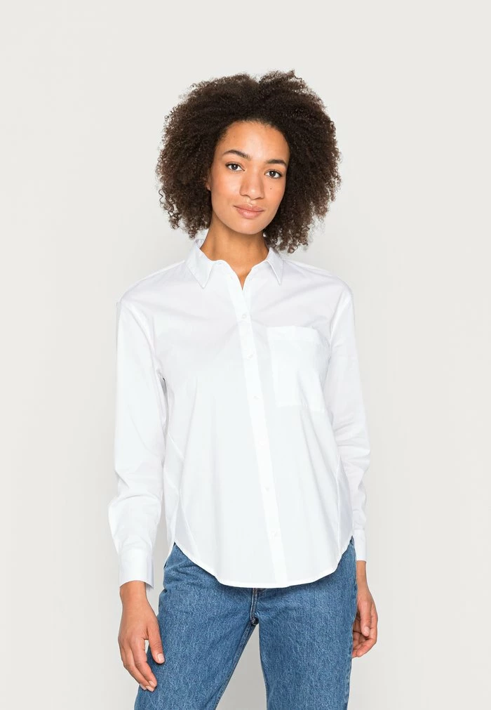 TOM TAILOR BLOUSE POPLIN - Blouse - White 3 TOM TAILOR BLOUSE POPLIN - Blouse - White