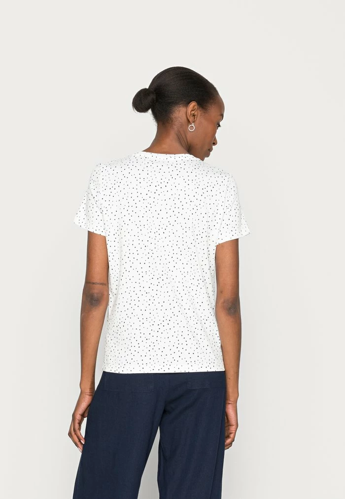 TOM TAILOR Print T-shirt - Offwhite Dot Design 5 TOM TAILOR Print T-shirt - Offwhite Dot Design - Image 3