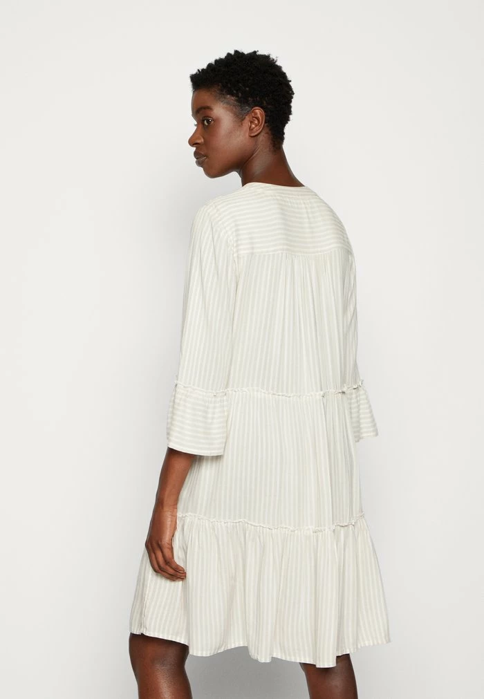 TOM TAILOR STRIPED TUNICA DRESS - Day Dress - Beige White 5 TOM TAILOR STRIPED TUNICA DRESS - Day Dress - Beige White - Image 3