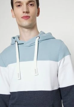 TOM TAILOR CUTLINE HOODIE - Hoodie - Calm Cloud Blue