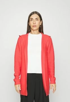 TOM TAILOR WITH HOOD - Cardigan - Smooth Papaya Red