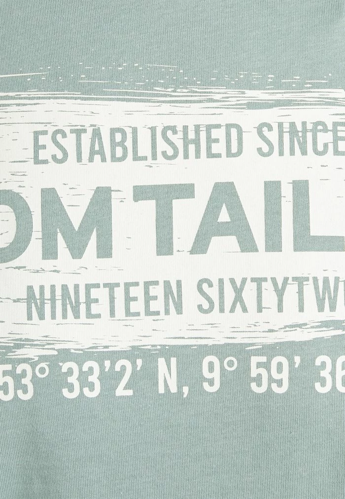 TOM TAILOR Print T-shirt - Dark Smoke Green 7 TOM TAILOR Print T-shirt - Dark Smoke Green - Image 5