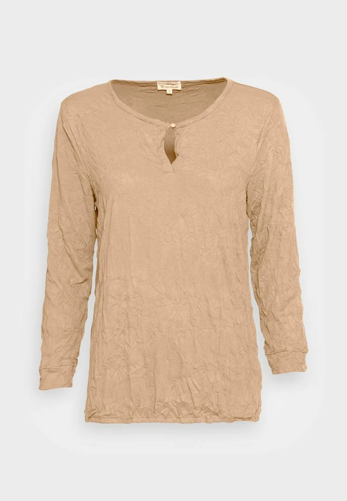 TOM TAILOR CRINCLE - Long Sleeved Top - Dark Sepia 6 TOM TAILOR CRINCLE - Long Sleeved Top - Dark Sepia - Image 4