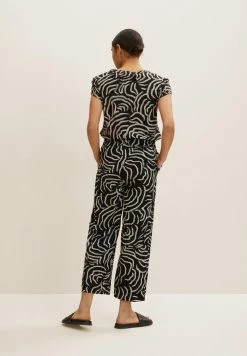 TOM TAILOR PANTS CULOTTE CROPPED - Trousers - Black -TOM TAILOR online store 5f24b48eb47a44ae94d52f78dd0df609