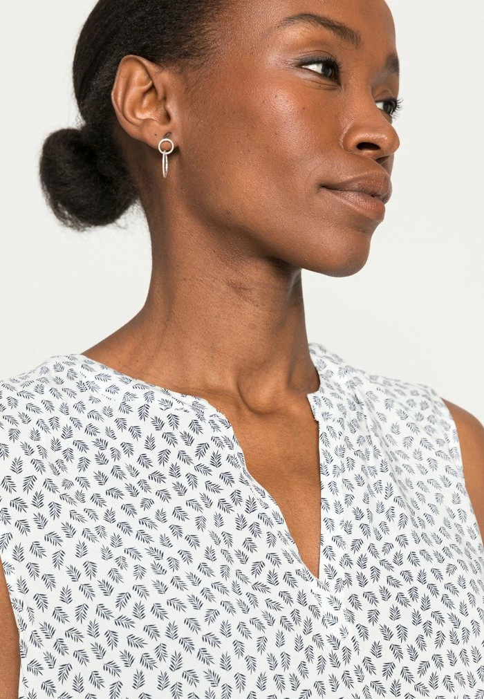 TOM TAILOR SLEEVELESS - Blouse - Offwhite Small Leaf Design 7 TOM TAILOR SLEEVELESS - Blouse - Offwhite Small Leaf Design - Image 5