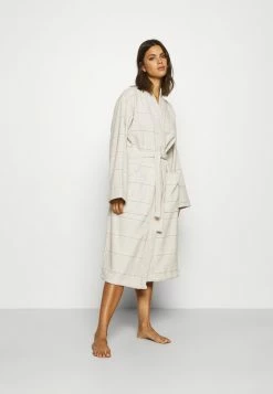 TOM TAILOR WELLNESS KIMONO BATHROBE - Dressing Gown - Sand