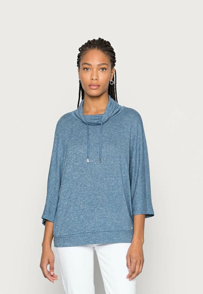 TOM TAILOR BATWING - Long Sleeved Top - Dusty Denim Melange 3 TOM TAILOR BATWING - Long Sleeved Top - Dusty Denim Melange