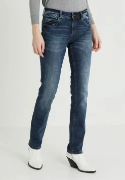 TOM TAILOR ALEXA - Straight Leg Jeans - Mid Stone Wash Denim Blue
