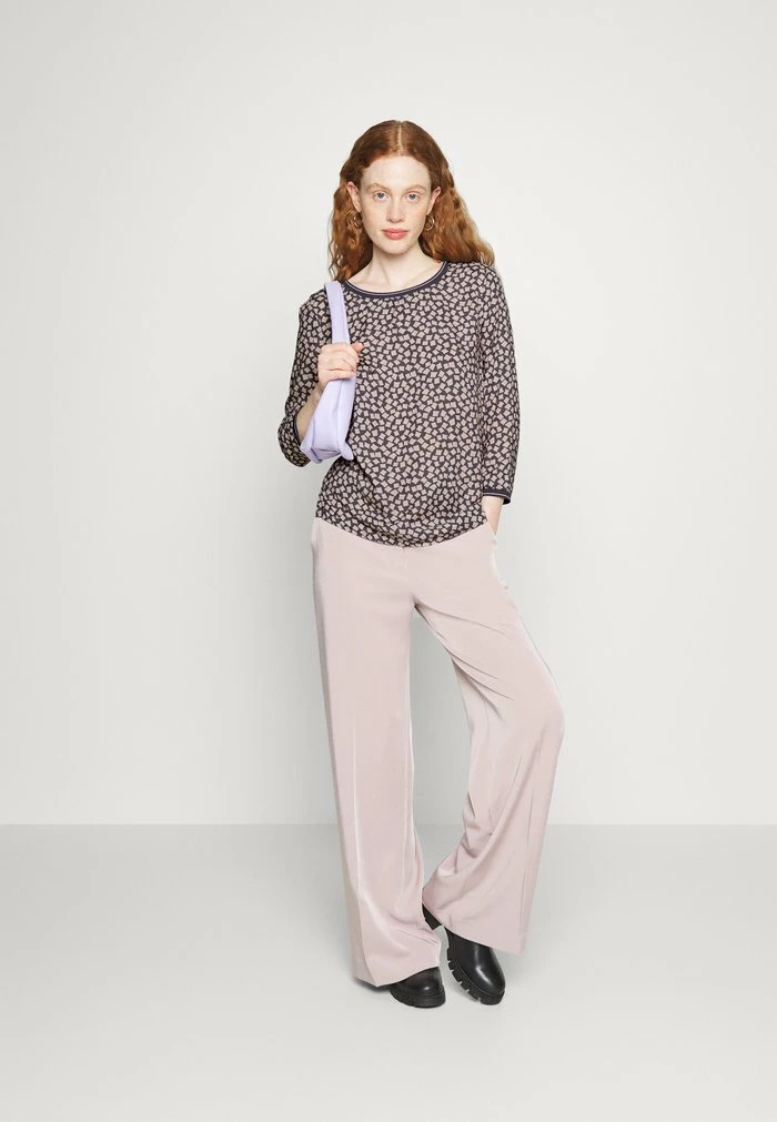 TOM TAILOR FABRIC MIX - Long Sleeved Top - Anthracite 4 TOM TAILOR FABRIC MIX - Long Sleeved Top - Anthracite - Image 2