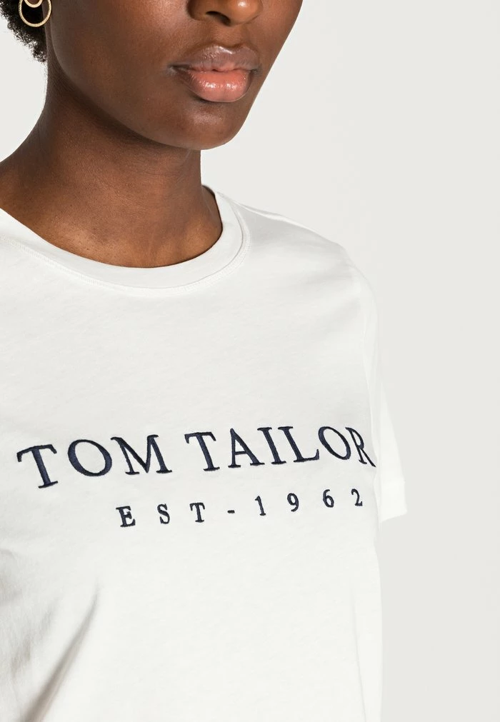 TOM TAILOR CREW NECK - Print T-shirt - Whisper White 7 TOM TAILOR CREW NECK - Print T-shirt - Whisper White - Image 5