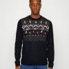 TOM TAILOR CHRISTMAS - Jumper - Navy/beige -TOM TAILOR online store 66f2f35906d24247885146ca91407f89