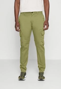 TOM TAILOR Cargo Trousers - Olive Branch Green