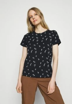 TOM TAILOR CREW NECK PRINTED - Print T-shirt - Navy Garden