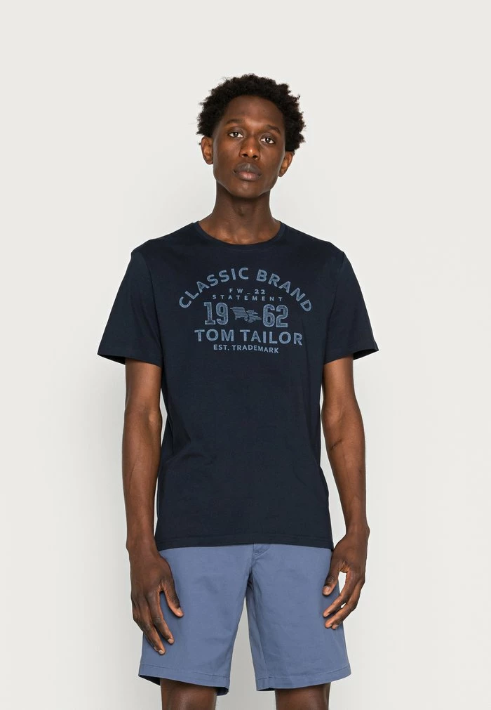 TOM TAILOR PRINTED - Print T-shirt - Sky Captain Blue 3 TOM TAILOR PRINTED - Print T-shirt - Sky Captain Blue