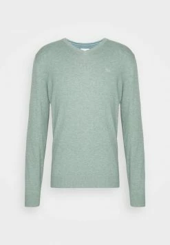 TOM TAILOR V-NECK - Jumper - Dark Smoke Green Melange 10 TOM TAILOR V-NECK - Jumper - Dark Smoke Green Melange -TOM TAILOR online store 6951f8719c334997b809e7f8ff4da475