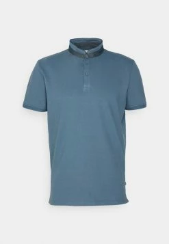 TOM TAILOR MAO COLLAR - Basic T-shirt - China Blue -TOM TAILOR online store 69f5aa157c5f47da8aa126994af15edf