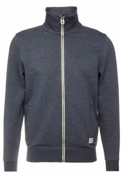 TOM TAILOR Zip-up Sweatshirt - Washed Navy Melange/blue -TOM TAILOR online store 6d6aa1845da94ecfb2f0d087fe521aba