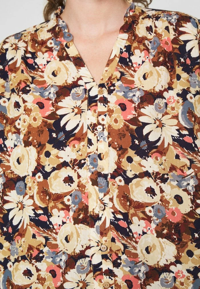 TOM TAILOR WITH FRILL EDGE - Blouse - Beige Floral Design 7 TOM TAILOR WITH FRILL EDGE - Blouse - Beige Floral Design - Image 5