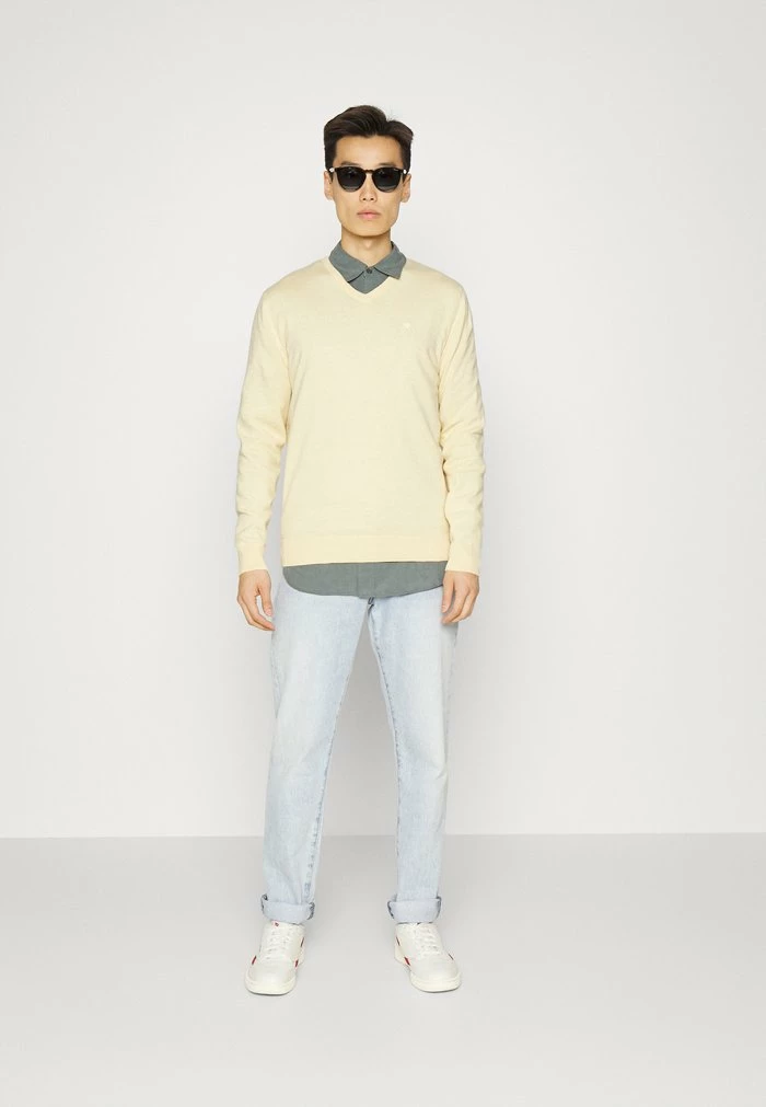 TOM TAILOR BASIC - Jumper - Yellow Melange 4 TOM TAILOR BASIC - Jumper - Yellow Melange - Image 2