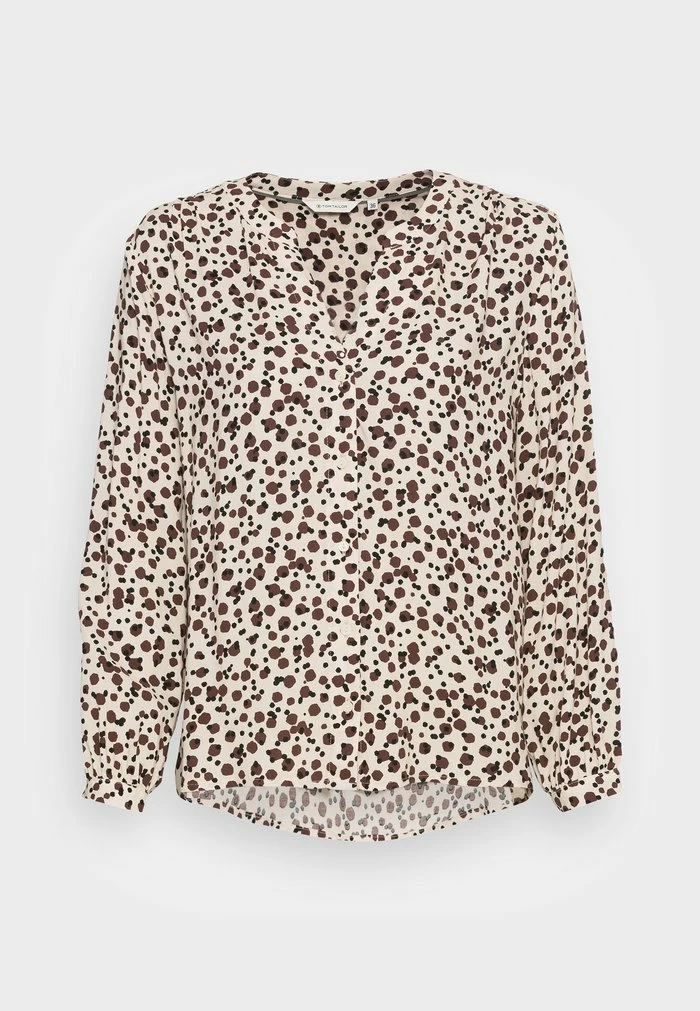 TOM TAILOR Blouse - Beige Small Dot Design 6 TOM TAILOR Blouse - Beige Small Dot Design - Image 4