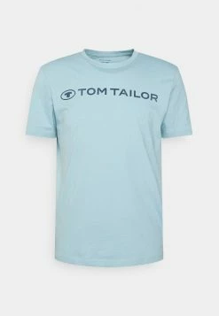 TOM TAILOR CREWNECK LOGO - Print T-shirt - Calm Cloud Blue -TOM TAILOR online store 72482a619c1842be88aaac06771dcdf7