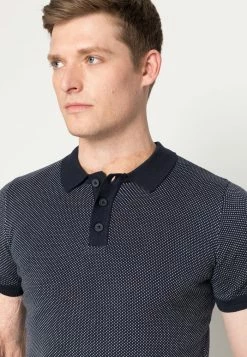 TOM TAILOR KNITTED - Polo Shirt - Navy White Bridseye 11 TOM TAILOR KNITTED - Polo Shirt - Navy White Bridseye -TOM TAILOR online store 72d74211ec954f20881de3760bdba74a