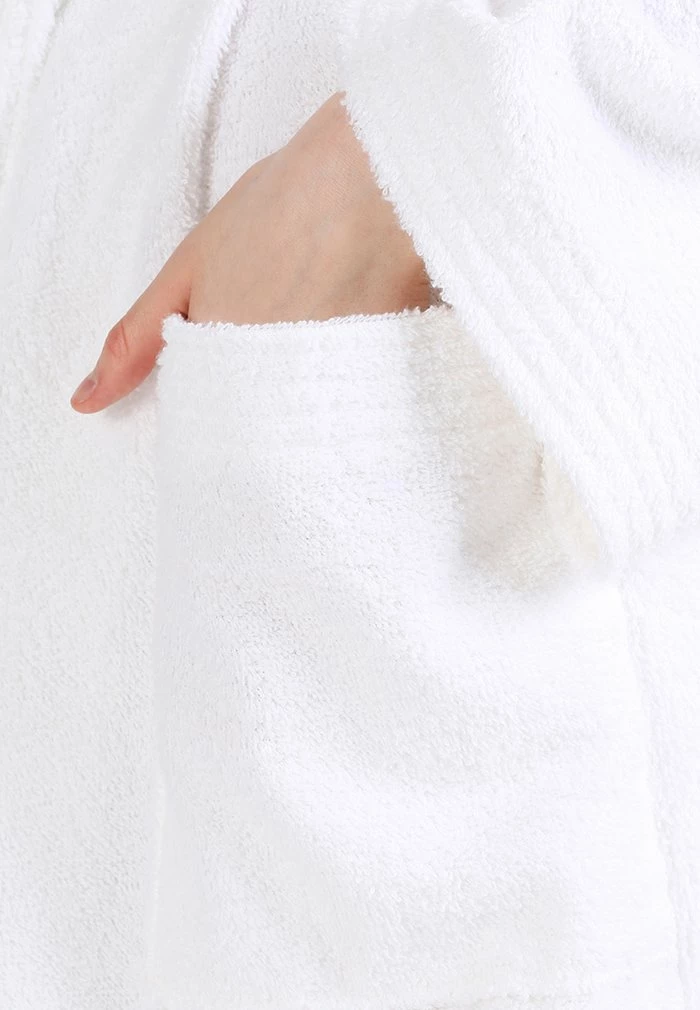 TOM TAILOR BASIC KIMONO UNISEX - Dressing Gown - White 9 TOM TAILOR BASIC KIMONO UNISEX - Dressing Gown - White - Image 7