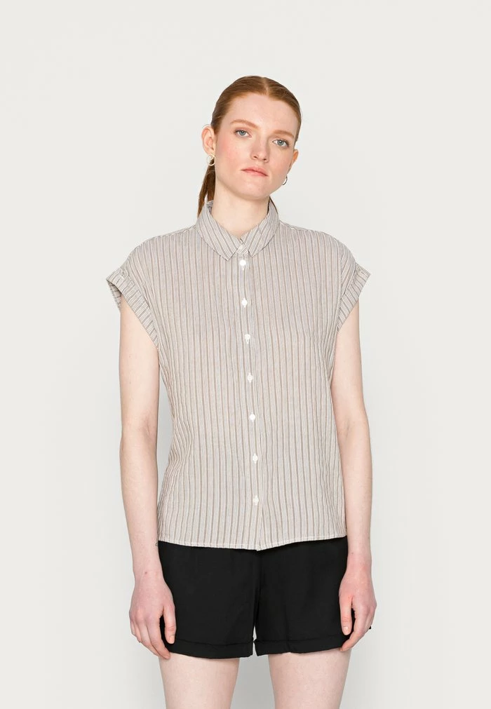 TOM TAILOR BLOUSE STRIPED STRUCTURE - Blouse - Green Thin Stripes 3 TOM TAILOR BLOUSE STRIPED STRUCTURE - Blouse - Green Thin Stripes