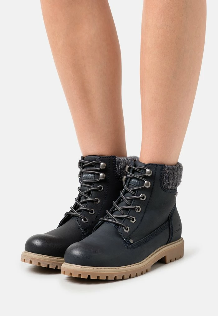 TOM TAILOR Lace-up Ankle Boots - Navy 3 TOM TAILOR Lace-up Ankle Boots - Navy