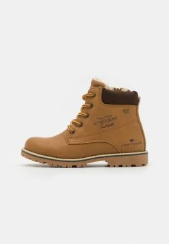 TOM TAILOR Lace-up Ankle Boots - Camel