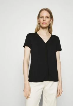 TOM TAILOR V NECK - Basic T-shirt - Deep Black