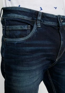 TOM TAILOR TRAD - Relaxed Fit Jeans - Dark Stone Wash Denim Blue -TOM TAILOR online store 767d7fb4374e42e883f41ac750e75859